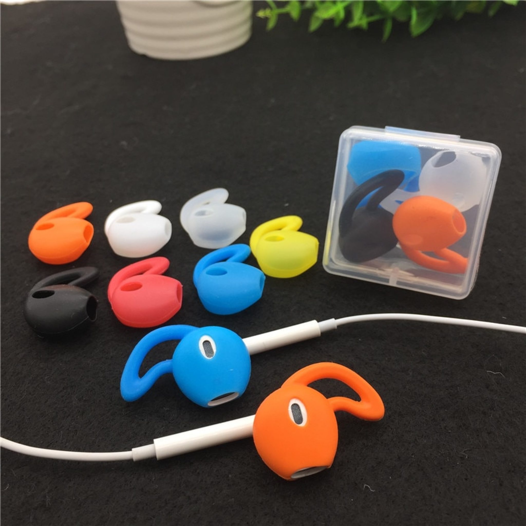 1Pair Air Pods Earphone Silicone Case Antishedding Painless InEar